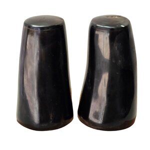 Salt and Pepper Shakers West Elm Naturally Shed Buffalo Horn Hand Made NiB